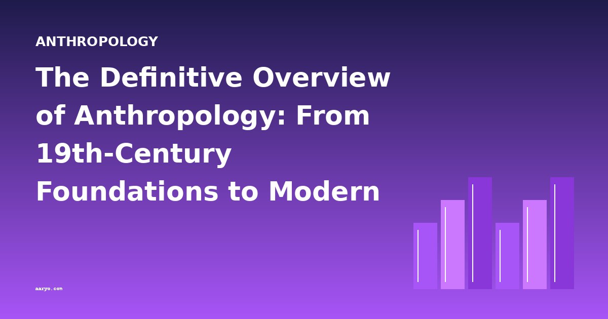 The Definitive Overview of Anthropology: From 19th-Century Foundations to Modern Science
