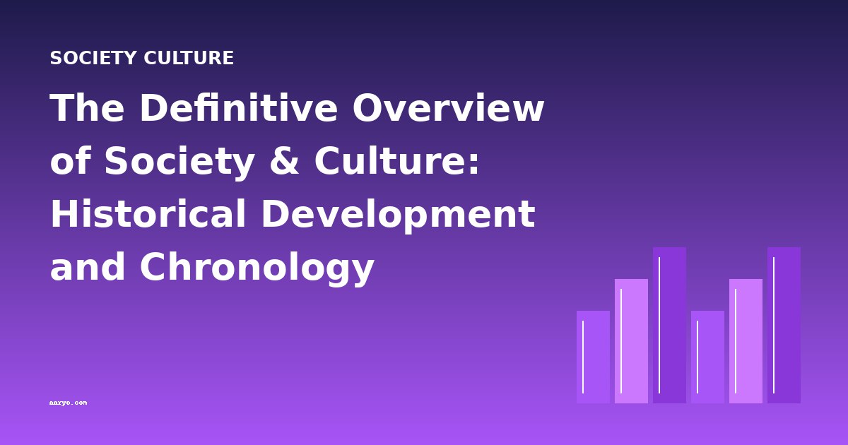 The Definitive Overview of Society & Culture: Historical Development and Chronology