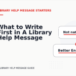 What to Write First in A Library Help Message