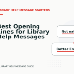Best Opening Lines for Library Help Messages