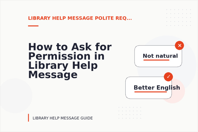 How to Ask for Permission in Library Help Message English How to Ask for Permission in Library Help Message English