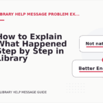 How to Explain What Happened Step by Step in Library Help Message English