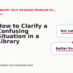 How to Clarify a Confusing Situation in a Library Help Message