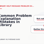 Common Problem Explanation Mistakes in Library Help Message English