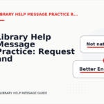 Library Help Message Practice: Request and Reply Examples