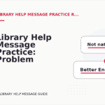 Library Help Message Practice: Problem and Solution Replies