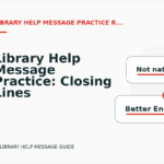Library Help Message Practice: Closing Lines and Follow-Ups